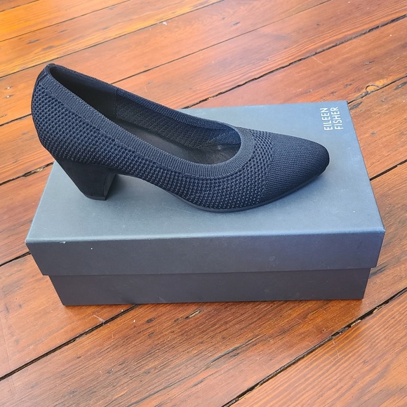 EILEEN FISHER Kiss Stretch Knit Pump 7.5 - Picture 3 of 6